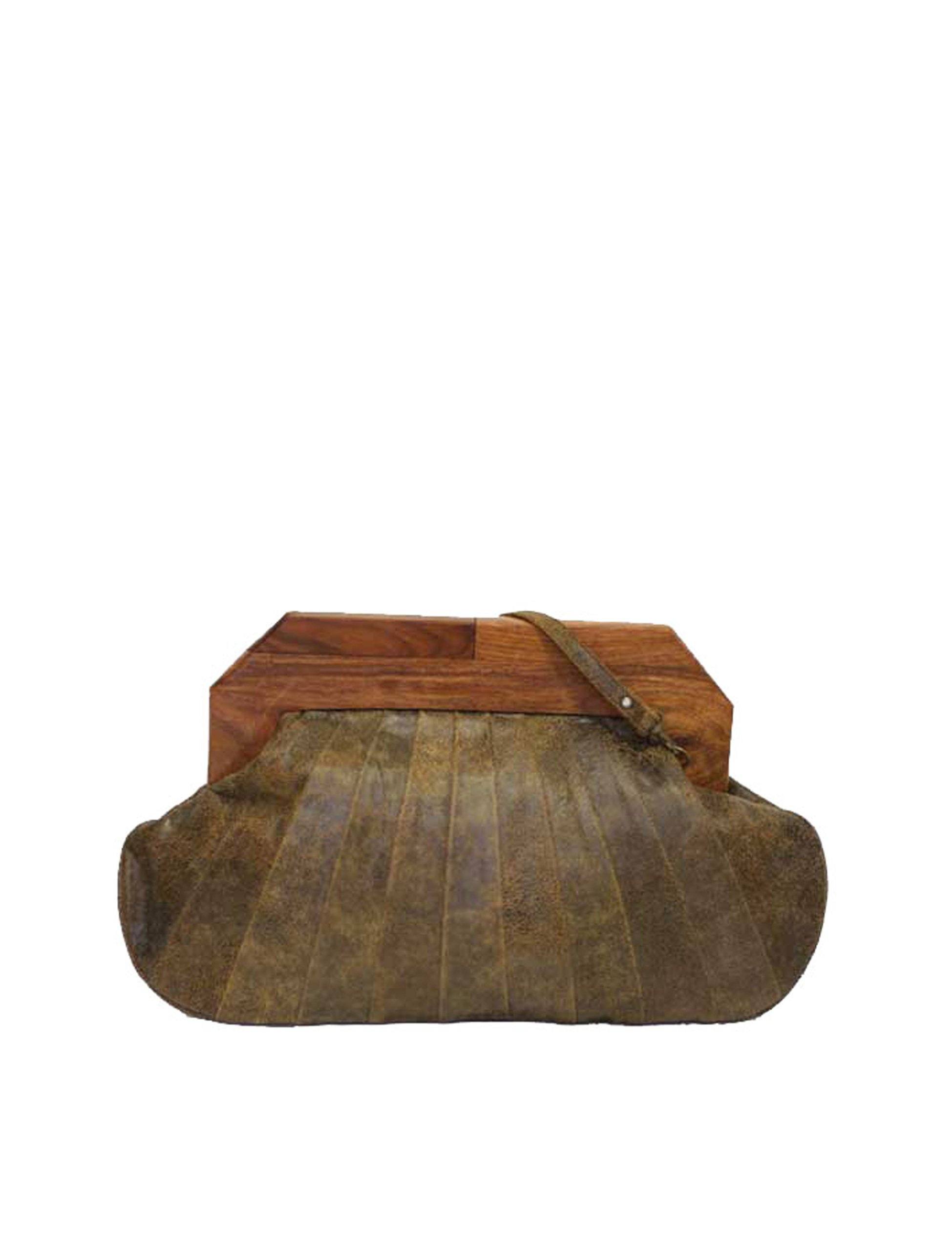Origami Clutch - Brown